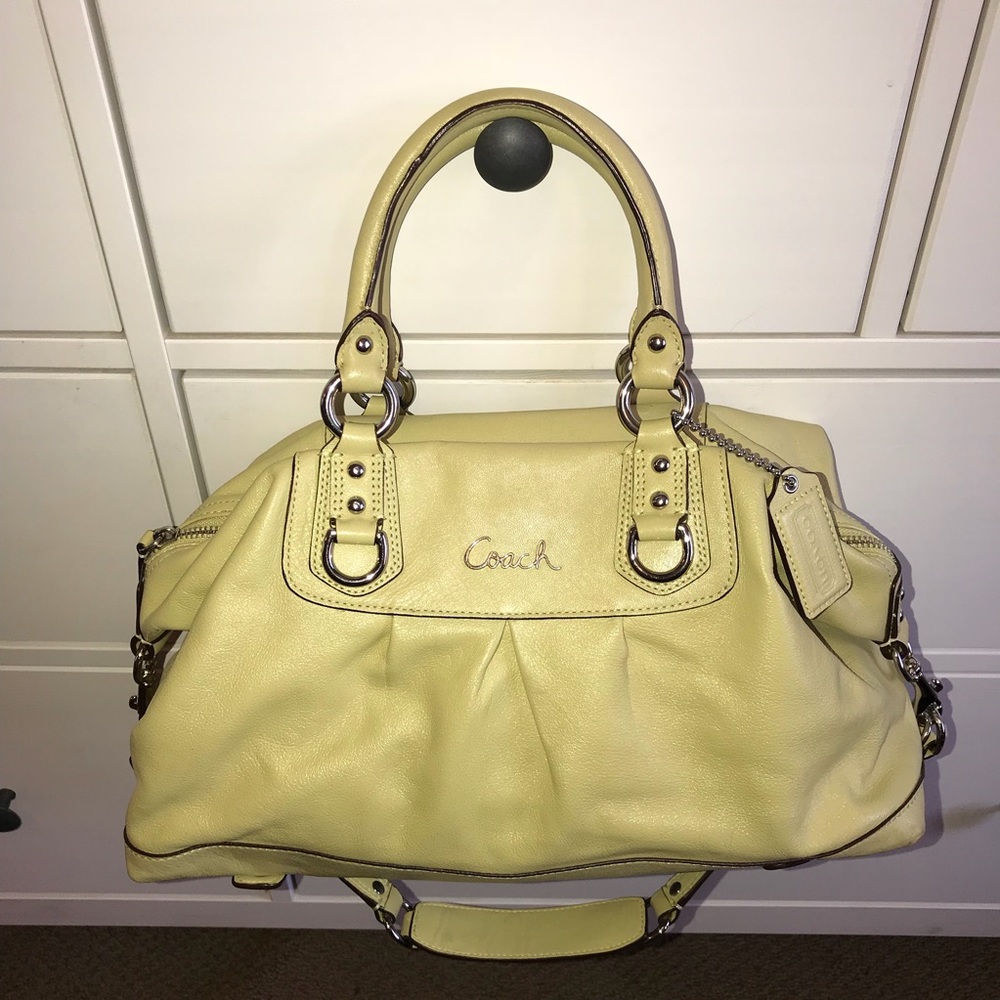 Coach Lime Green Over the Shoulder Bag